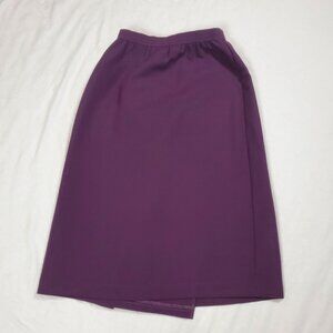Clyde Vintage pleated purple wrap skirt size XS